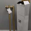 Alise Double Bath Towel Bars Towel Racks for Bathroom Lavatory, 20 Inch Towel Holder SUS304 Stainless Steel Towel Hanger Towel Rail Wall Mount, Brushed Gold, GYT6902-500-G