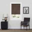 Cordless Room Darkening Mini Blind - 35 Inch Width, 64 Inch Length, 1" Slat Size - Mahogany - Cordless GII Deluxe Sundown Horizontal Windows Blinds for Interior by Achim Home Decor (35"W x 64"H)