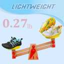 L-RUN Barefoot Skin Shoes for Sports Sneakers for Kids Girls Boys Tennis Shoes Athletic Sneakers White M US 5-5.5 Toddler (White)