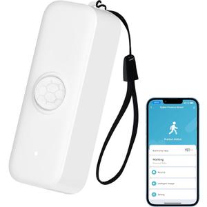 Smart Motion Sensor, WiFi PIR Motion Sensor for Alarm System, Mini Infrared Motion Sensor with App Remote Monitoring, Triggering Lights and Scenes.1 PCS