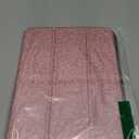 Case for iPad 9.7 Inch 6th/5th Generation (2018 2017), Hybrid Protective Cover with Pencil Holder, Clear Transparent Back Shell Anti-Yellowing Case for iPad 6 5 Gen, Pink