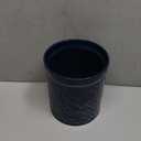 KOOV Kitchen Utensil Holder, Large Ceramic Utensil Crock, Deep and Stable, Utensils Caddy Texture Series (Dark Blue)