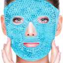 CONBELLA Cold Face Eye Masks Ice Face Mask Hot Cold Compress For Dark Circles, Puffiness, Migraines, Headache, Stress, Redness, Cooling Face Masks For Women Man, Skin Care