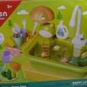 Play Sink with Running Water, Kitchen Play Sink Toy with Electric Faucet, Play Kitchen Accessories, Floating Pool Toys & Fishing Game, Kids Pretend Play-Dishwasher Play Set for Boys Girls Toddlers, 15.74 X 11.62 X 13.78 Inches