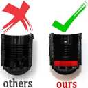 4 x DBlosp Car Tire Valve Stem Caps, 50 PCS Plastic Tire Valve Stem Caps, Durable & Stylish Air Caps for Cars, SUVs, Trucks, Bikes, Motorcycles - Corrosion Resistant, Leak-Proof Accessories