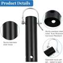 4 Pack Pool Tool Holder and Organizer,Pool Cleaning Equipment Storage with 4 Pool Tool Holder,4 Hooks,Key Chain Loop and S Shaped Hook Easy Storage Pool Cleaning Equipment Storage for Skimmers