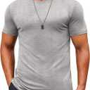 COOFANDY Men's T Shirt Short Sleeve Crew Neck T-Shirts Casual Summer Classic Basic Tees 3XL