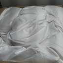 Madison Park Signature Queen Comforter Set Hotel Deluxe 500TC Cotton Sateen Comforters, All Season Lightweight 5 Piece Bed Set, Removable Duvet Cover, Shams & Throw Pillow, Full/Queen, White/Grey