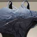 Eytino Women Plus Size One Piece Swimsuits Back Crisscross Athletic Training Swimwear Bathing Suits, 3X Gray