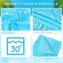 30 Pcs Bandanas Bulk Paisley Bandanas Unisex Cowboy Head Wrap Scarf Headband Handkerchief for Women Men