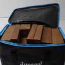 Juegoal 54 Pieces Giant Tumble Tower Blocks Game Giant Wood Stacking Game with 1 Dice Set, Gameboard, Canvas Bag for Adult, Kids, Family, Brown (Large)