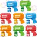 8-Pack Automatic Bubble Gun,Bubble Machine Blower Outdoor Toys for Kids Ages 3-8 Gifts Wedding Party Favors, 2.5 x 6 x 5.5 inches