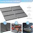 17.5 Inch 7637 Cooking Grates for Weber Spirit & Spirit II 200 Series Spirit E210 Spirit E220 Spirit S210 S220 with Front Control, Cast Iron Grates Replacement Parts for Weber Spirit 2 Burner E-210