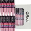 Redo Mondy RM01P18, 18 Count, Gel Ink Rollerball Pens, Black Ink, 0.5mm Bullet Tip, Rotating Eject Mechanism for Smooth Writing, Quick Drying (BlackRM01P18)
