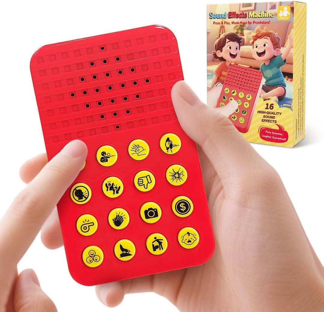Sound Effects Machine, Noise Maker Prank with 16 Sounds, Gifts for Teen Boys Ages 8-13, Cool Toys for Teenager 10 Year Old, Great Ideas