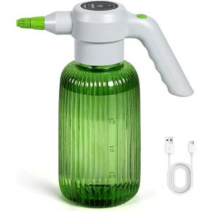 Diivoo Electric Spray Bottle 2L/0.5 Gallon, 3 Speed Flow Rechargeable Battery Powered Sprayer, Adjustable Nozzle Automatic Spray Bottle, Outdoor & Indoor Plant Sprayer for Garden