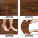 Yenhome 6"X36" Vinyl Kitchen Floor Tiles Peel and Stick Waterproof Temporary Bathroom Flooring Peel and Stick Floor Tile Brown Wood Self Adhesive Scratch-Resistant Vinyl Flooring (35plank, 52.5sq.Ft)