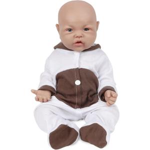 Vollence 17 Inch Full Silicone Baby Doll That Looks Real - Not Vinyl Material, Reborn Lifelike Girl