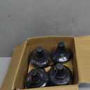 4-Pack Citronella Torch Replacement Canisters,16oz Torch Refillable Canisters with Wicks - Ideal for Outdoor Parties and Garden Decor (Black 4 PCs)