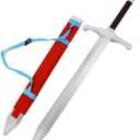 Mingshao 43" Foam Sword for Trunks' Foam Sword - Cosplay Prop with Red Sheath Cosplay Prop for Collection Costume Xmas Gift and Halloween