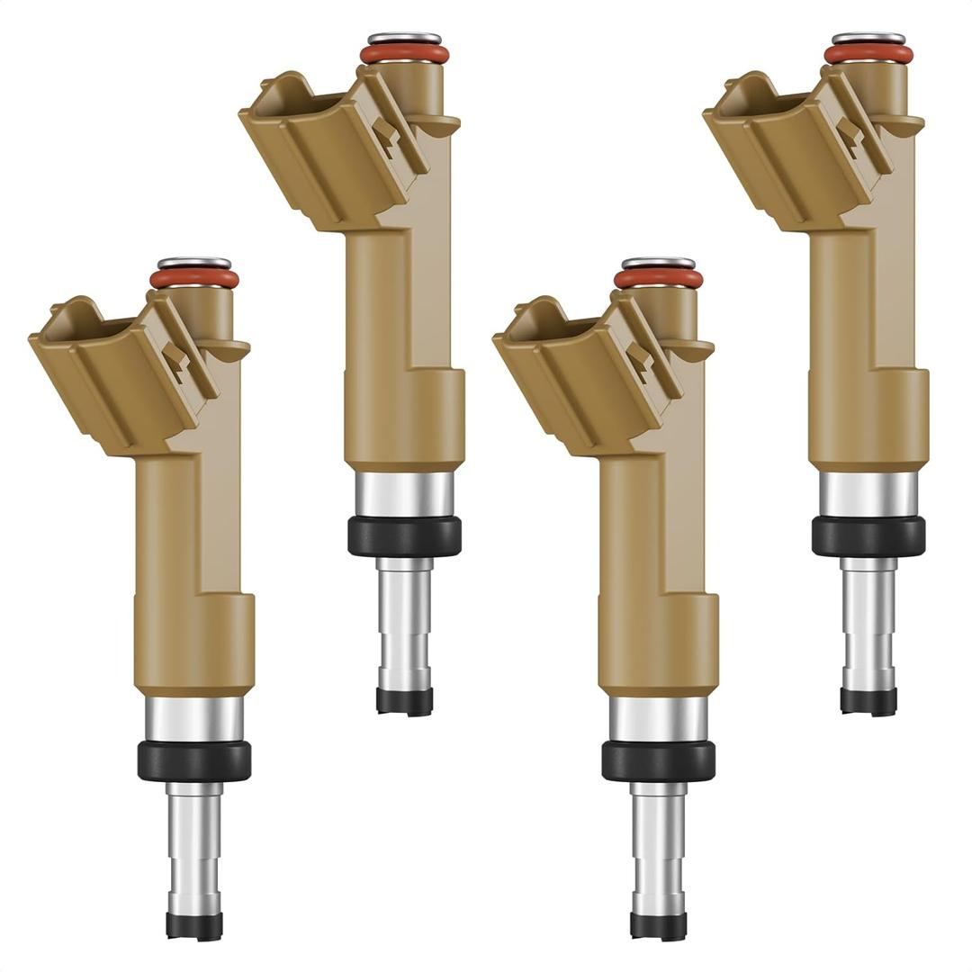 Fuel Injectors Set of 4 Replacement for 1.8L 2009-2015 Toyota Corolla, 2009-2013 Toyota Matrix, 2008-2009 Scion xD, Fuel Injector Kit, Replaces 23209-09140, 23250-0T020