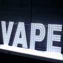 30"x10" Large LED VAPE Sign for Smoke Shops, Super Bright Unique Design VAPE Sign with Hanging Installation, High Visibility for Stores Retail Shops Window (White)