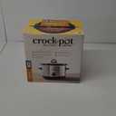 Crock-Pot 4.5 Quarts Manual Design Series Slow Cooker with 3 Manual Heat Settings Cooks Meals for 4 Plus People with Removable Stoneware Bowl, Silver