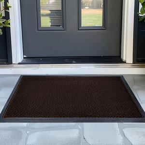 Muddy Mat Mesh Quick-Dry Door Mat  Heavy-Duty, Sand & Dirt Trapper for Outdoor & Indoor, Ideal for Entrance, Mudrooms, Patios & Garages, Low-Profile, Non-Slip, Washable  Brown 23"x35"x0.4"