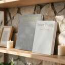 Real Pages Decorative Books Genuine Linen Gold Copper Foiling Engraved Books for Aesthetic Decoration Home Decor Bookshelf Coffee Table Bedside Table Mantle Decor, Set of 2 Faux/Fake Books