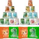QICI Dinosaur Bean Bag Toss Game for Kids Dinosaur Birthday Party Game Dinosaur Stacking Cups Dinosaur Toss Game for Dinosaur Party Supplies Dinosaur Carnival Game