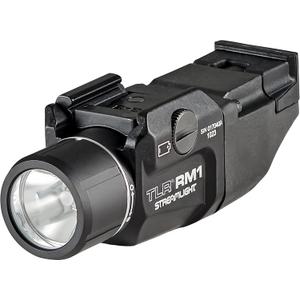 Streamlight 69440 TLR RM 1 500-Lumen Low-Profile Rail Mounted Tactical Lighting System with Rail Locating Keys, Remote Pressure Switch, Mounting Clips and CR123A Battery, Black