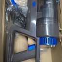 KCLASO Cordless Vacuum Cleaner, 550W 45KPA 50Min Vacuum Cleaners for Home, Self-Standing Stick Vacuum with Touch Screen, 3 Power Modes, Rechargeable Battery, Handheld Vacuum for Pet Hair Carpet Floor (Blue)