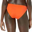 Amazon Essentials Women's Side Tab Bikini Swimsuit Bottom (X-Large, Orange)