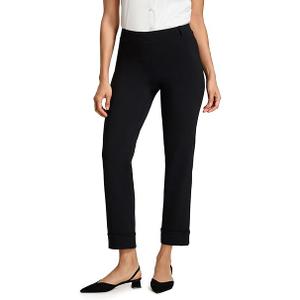 Yogipace Women's Cropped Yoga Dress Pants, Pull-On Straight Leg Work Pants, Inseam, Black, M