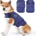Dog Anxiety Jacket, Skin-Friendly Dog Calming Shirt - Dog Coat for Thunder, Fireworks, Vet Visits and Separation - Keep Pet Calm Without Medicine & Training, Anti Anxiety Vest for Dogs (Medium, Blue)