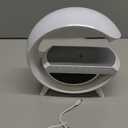 Table Lamp Smart Alarm Clocks Alarm Clocks for Bedrooms White Speaker Wireless Charger Smart Light Sound Machine 9.45 inch Night Light Lamp Sunrise Alarm Clock Restroom Bedroom (Large-Style 3401)