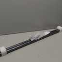 1 Inch Heavy Duty Blackout Curtain Rods for Windows, Industrial Pipe Wrap Around Room Divider Decorative Curtain Rods Wall Mount & Ceiling Mount, Black, 72-144 Inch