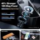 TORRAS 360 Spin for iPhone 17e Case & iPhone 16e case with Stand, Fit for MagSafe, 4X Military-Grade Protective, Stand Phone Case for iPhone 17e Case, Ring Holder Slim Cover, Crystal Clear 6.1''