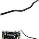 1" (25.4mm) Club Style Moto Bars CNC Aluminum Handlebar 32" Width for Harley Dyna Low Rider FXDLS Fat Street Bob FXDF FXDB FXBB Sportster (Black)