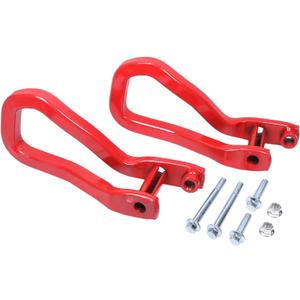 Front Tow Hook Replacement for GMC Sierra Chevy Silverado 1500 2019-2026 in Red Car Tow Hook Ring Front Lower Bumper Trailer Ring Steel Alloy 84280203