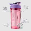 BlenderBottle Sport Shaker Bottle with Wire Whisk, 28-Ounce, Purple Protein Shakes & Hydration for Athletes & Fitness Enthusiasts, Easy Mixing, Durable & Lightweight, Lockable Lid