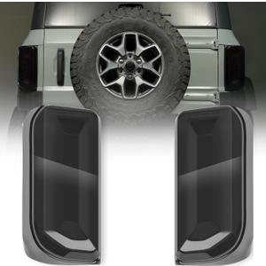 Tail Light Cover for Bronco 2021+ Badlands/Outer Banks/Wildtrak/Heritage Limited Edition/Everglades 2/4 Doors(Only LED Light), Not for Bronco Base/Big Bend/Raptor/2023 Heritage Edition