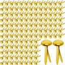 Paper Brass Fasteners, 3/4-Inch Metal Brass Brads Round Brads for Paper Crafts Making DIY, 300 Pack