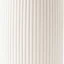Ceramic Vase for Flowers  Modern Small Ribbed Textured Flower Vase for Home Decor, Pampas Grass, Decorative, Farmhouse, Coffee Table, Kitchen Centerpieces, Bookshelf and Home Living (XL White)