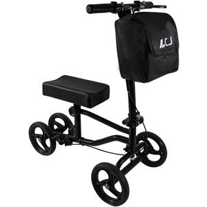 LCJ Knee Scooter Knee Walker Leg Scooter for Adults for Foot Surgery Lightweight Knee Roller Broken Foot Scooter for Adult with Braking System Black