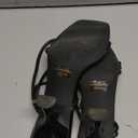 Women's Strappy Kitten Heels Square Open Toe Sandals Party Wedding Ankle Strap Shoes (7.5, Black)