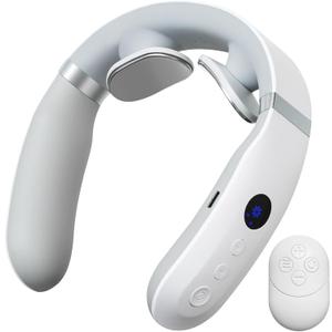 AiRunTech Neck Massager for Pain Relief Deep Tissue, Portable Electric Neck Massager with Heat for Painful Shoulder, Relaxing Gifts for Men Women