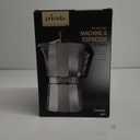 Primula Classic Stovetop Espresso and Coffee Maker, Moka Pot for Italian and Cuban Caf Brewing, Greca Coffee Maker, Cafeteras, 9 Espresso Cups, Silver