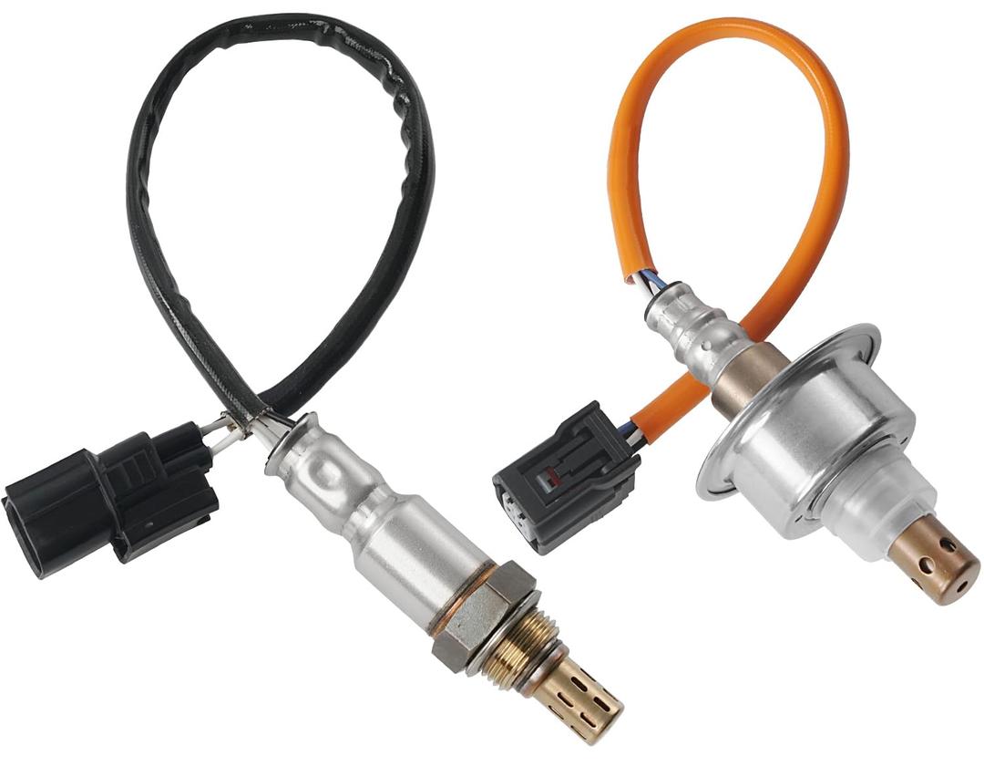2Pcs Oxygen Sensor Upstream Downstream O2 Sensor Compatible with 2007-2011 Honda Civic DX EX LX 1.8L L4 Replace 234-9124, 234-4350, 36531-RNA-J01, 36532-RNA-A01