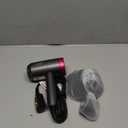 CONFU Ionic Blow Dryer 1600W, Portable Lightweight Fast Drying Negative Ion Hairdryer Blowdryer, 3 Heat Settings & Infinity Speed, with Diffuser and Concentrator Nozzle for Home & Travel (Grey)